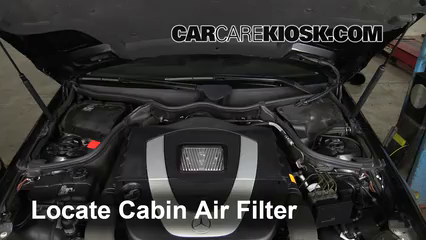 2006 Mercedes-Benz CLK350 3.5L V6 Convertible (2 Door) Air Filter (Cabin) Check